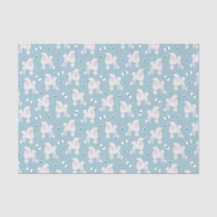 Papier Mousseline Bleu des Motifs de canicules et de vaches blanches