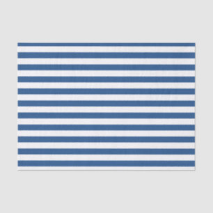 Papier Mousseline Bleu et blanc