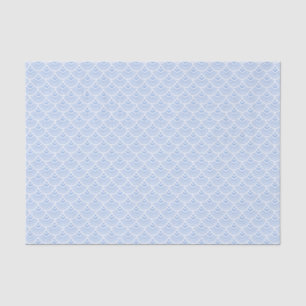 Papier Mousseline Bleu et blanc clair pour le Motif de la coque mari