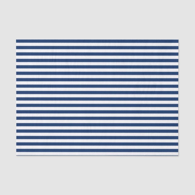 Papier Mousseline Bleu et blanc de la marine (Recto)