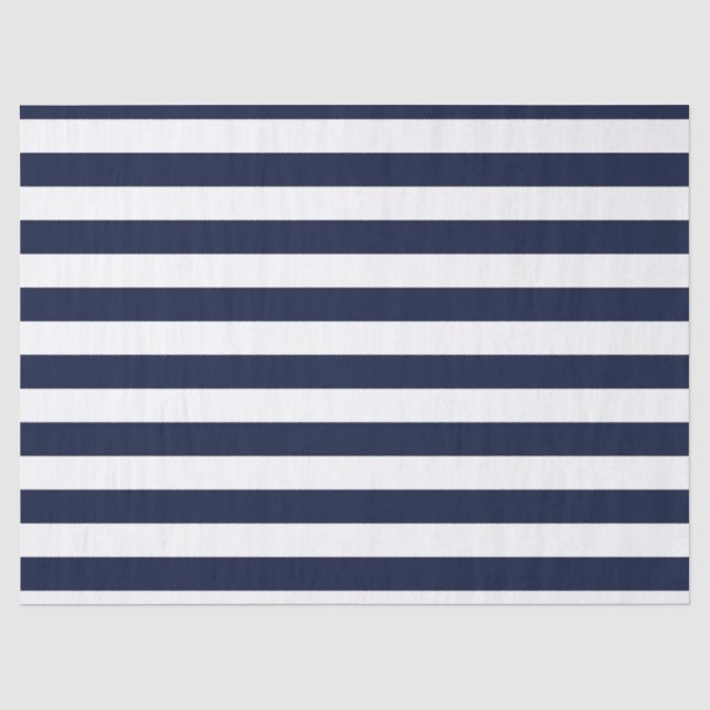 Papier Mousseline Bleu et blanc de la marine de minuit (Recto)