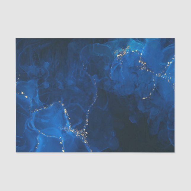 Papier Mousseline Bleu foncé Texturé Arrière - plan Faux Parties sci (Recto)