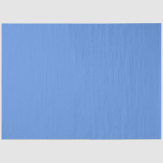 Papier Mousseline bleu indigo clair solide