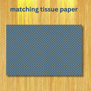 Papier Mousseline Bleu jaune de la marine