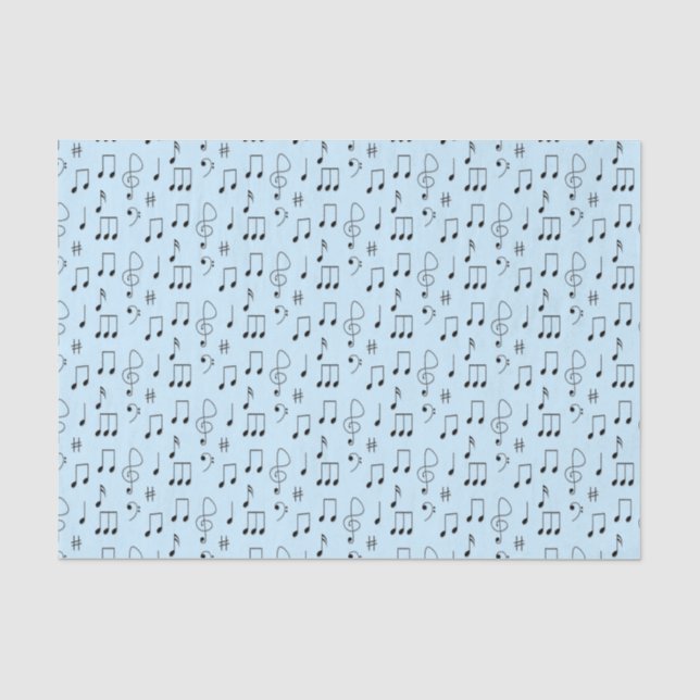 Papier Mousseline Bleu juste noté (Recto)