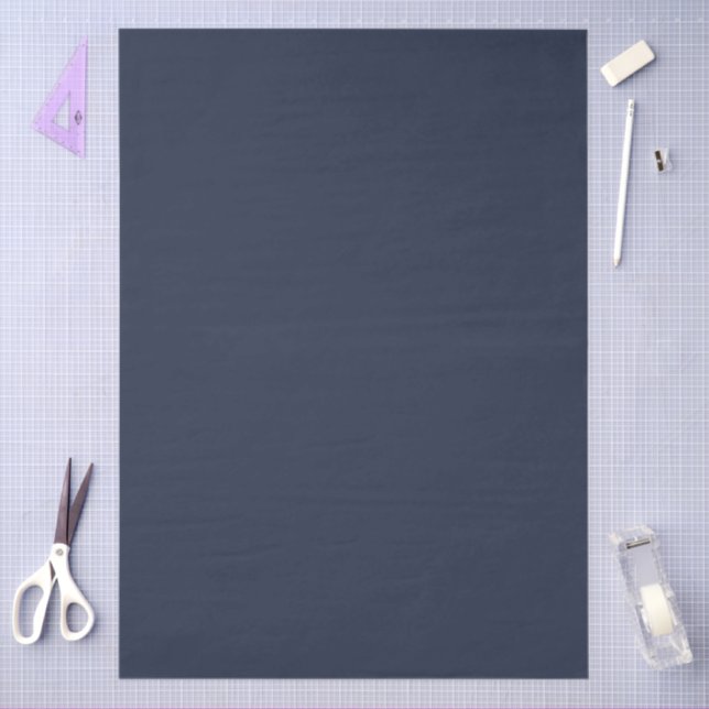 Papier Mousseline Bleu marine (Artisanat)