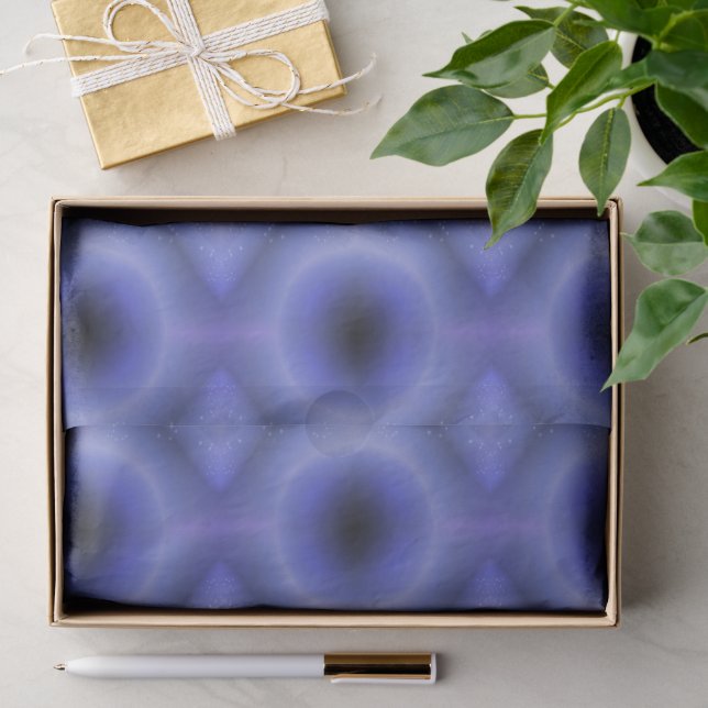Papier Mousseline Bleu Pervenche (Cadeau)