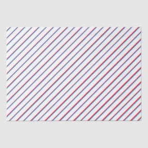Papier Mousseline Bleu Rouge Blanc Escarpées Retro Cool Vintage