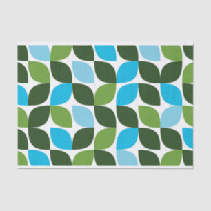 Papier Mousseline Bleu, vert, cool, tendance, nature moderne abstrai