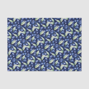 Papier Mousseline Bleuets élégants