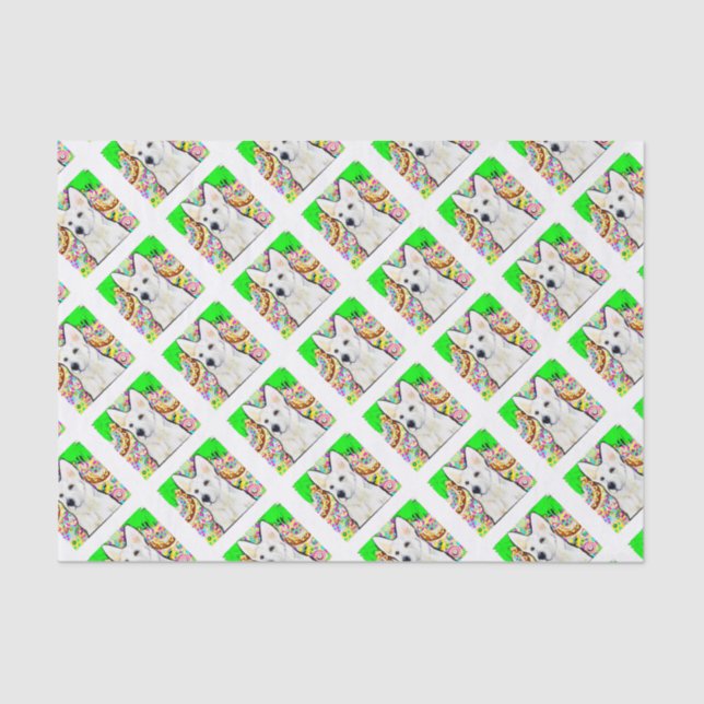 Papier Mousseline Bling Berger Blanc Allemand (Recto)