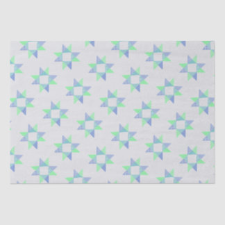 Papier Mousseline Bloc de bois Quilt Star Ribbon
