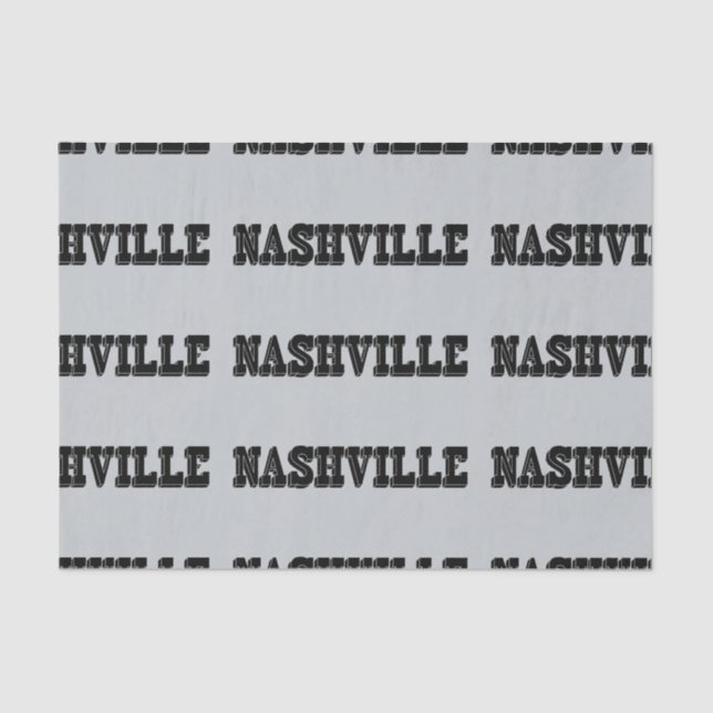 Papier Mousseline Bloc de noir de Nashville (Recto)