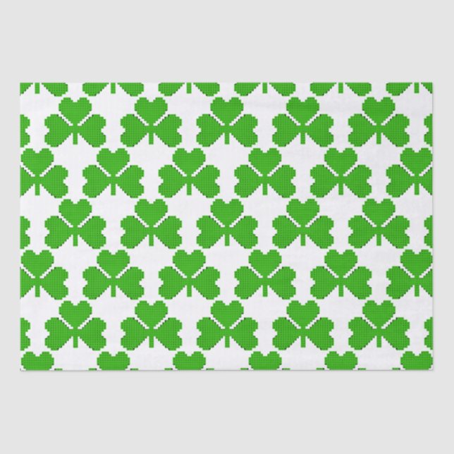 Papier Mousseline Blocs de construction shamrock Dessin (Recto)