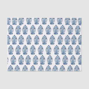 Papier Mousseline Blue Chinoiserie Ginger Jar Jars