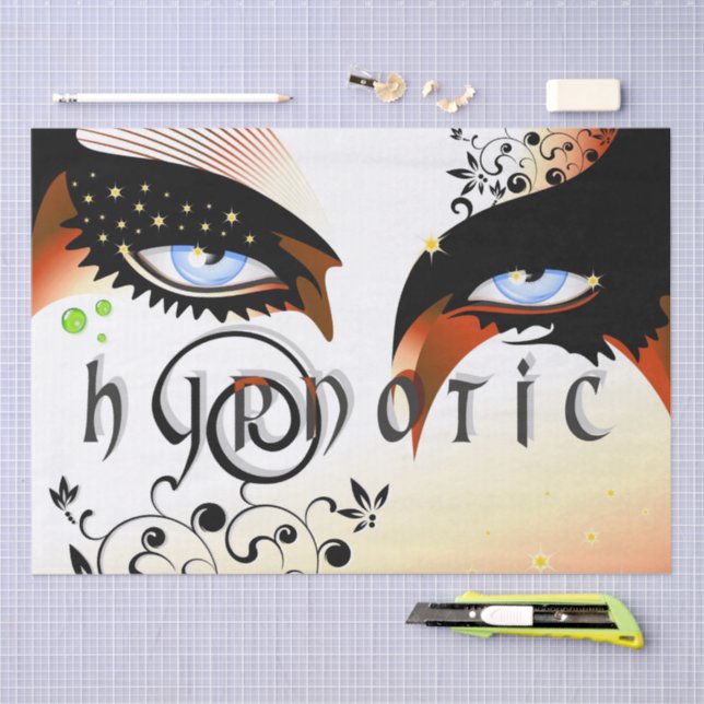 Papier Mousseline Blue Eyes Mode maquiller (Artisanat)