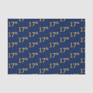 Papier Mousseline Blue, Faux Gold 17e (dix-septième)