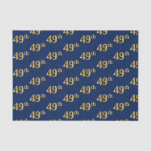 Papier Mousseline Blue, Faux Gold 49e (Quarante-Neuvième)