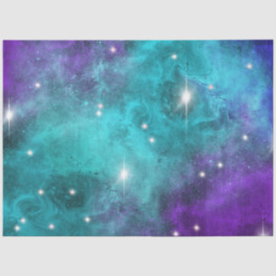 Papier Mousseline Blue Galaxy Series Design 3 Tissu Papier