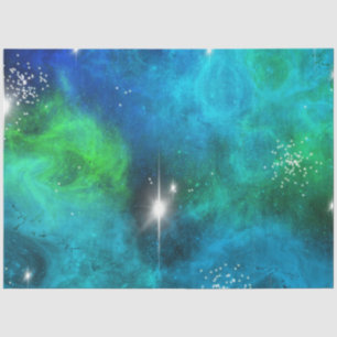 Papier Mousseline Blue Galaxy Series Design 4 Tissu Papier
