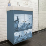 Papier Mousseline Blue n White Floral Peacock Chinoiserie Découpage<br><div class="desc">Tissu lourd de grande taille pour le découpage. Ce dessin a été collé à partir de plusieurs images chinoises vintages de Peacocks, de pivoines et de branches d'arbres à fleurs sur un arrière - plan de texture de toile. Graphiquement conçu par Audrey Jeanne Roberts, artiste et designer de renommée internationale,...</div>