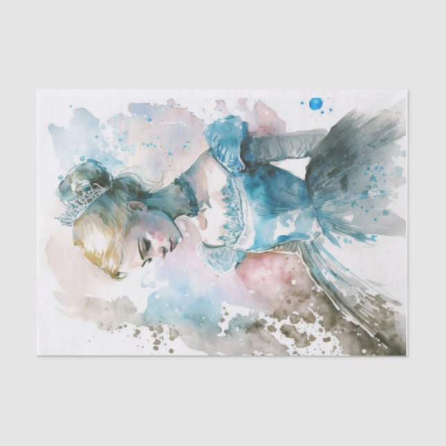 Papier Mousseline BLue Princess Aller à la balle (Recto)