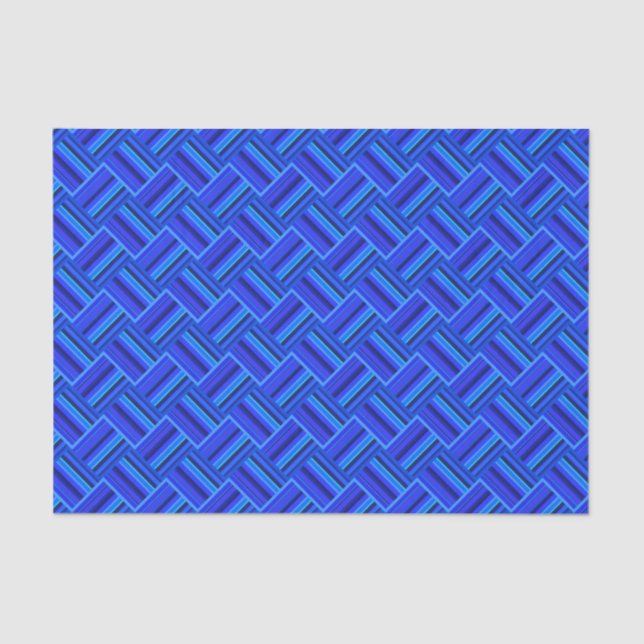 Papier Mousseline Blue stripes (Recto)