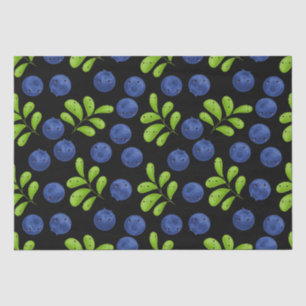 Papier Mousseline Blueberry Bliss : Fruit Motif Design