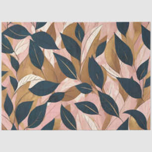 Papier Mousseline Blush Pink Gold Boho Collection Feuille tendance