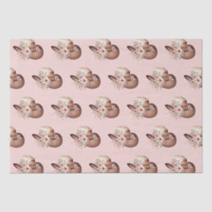 Papier Mousseline Blush Pink Howdy Cowgirl Floral Casquettes occiden