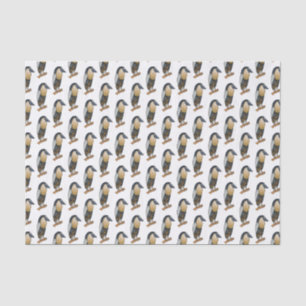 Papier Mousseline Boat-billed heron bird cartoon