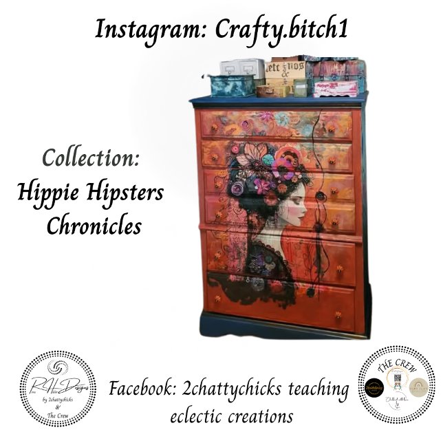 Papier Mousseline Bohemia Tapestry Hippie Decoupage (Créateur téléchargé)