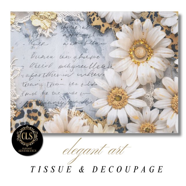 Papier Mousseline Boho Chic Tournesol Fleurs Découpage (Créateur téléchargé)