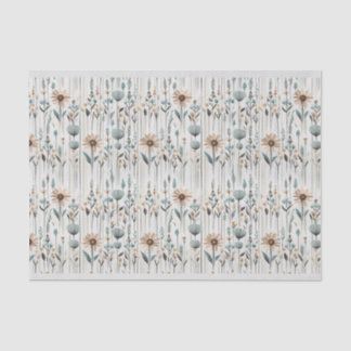 Papier Mousseline Boho Fleurs sauvages