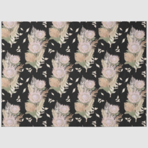 Papier Mousseline BOHO Floral Protea Pampas Feuillage de laiton Pamp