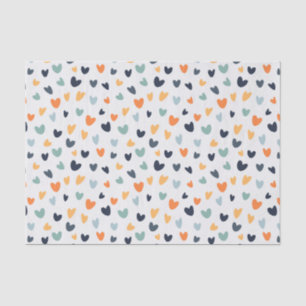 Papier Mousseline Boho Heart Motif Tissue Paper