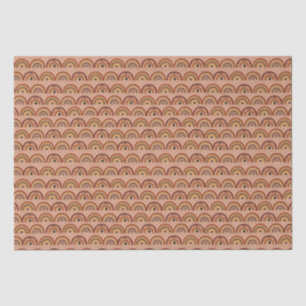 Papier Mousseline Boho Mystic Eye Rainbow Tan Arrière - plan