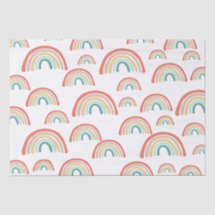 Papier Mousseline Boho Rainbows Découpage Envelopper papier de tissu