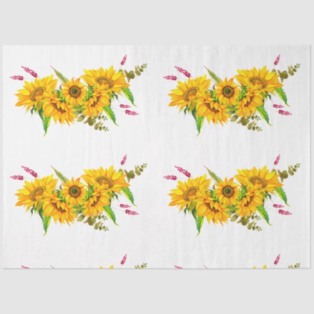 Papier Mousseline Boho Skull and Flowers Series Design 5 (Recto)