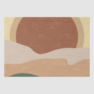 Papier Mousseline Boho Sunset esthétique Art Moderne