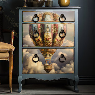 Papier Mousseline Boho Vintage Bohemian Hot Air Ballotte Découpage