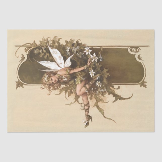 Papier Mousseline Boho Whimsical Woodland Fairy (Recto)