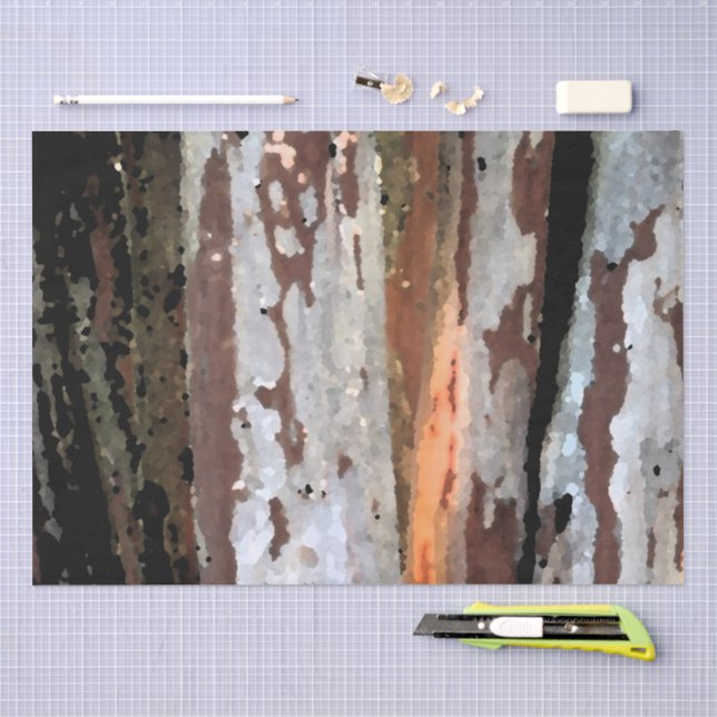 Papier Mousseline Bois rustique 1 (Artisanat)