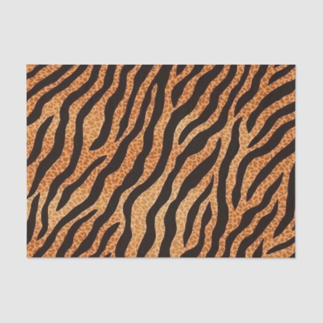 Papier Mousseline Boisson Motif poster de animal Tiger Stripes (Recto)