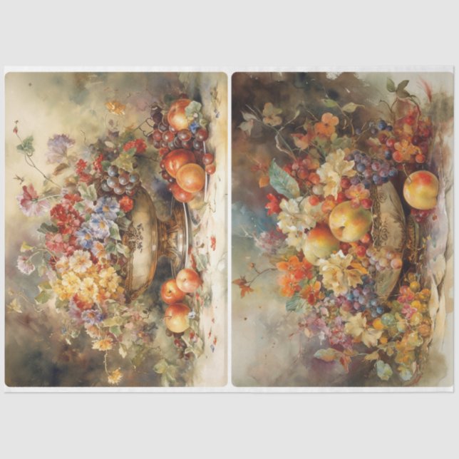 Papier Mousseline Bol de fruits (Recto)