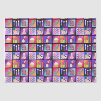 Papier Mousseline Bon papier d'emballage d'anniversaire