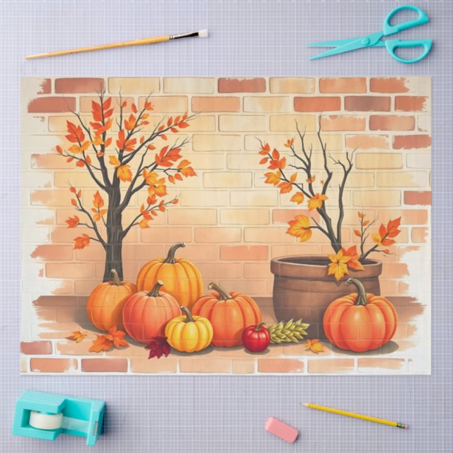 Papier Mousseline Bon thanksgiving tendance belle automne (Artisanat)