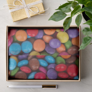 Papier Mousseline Bonbon à Bouton Coloré Drôle