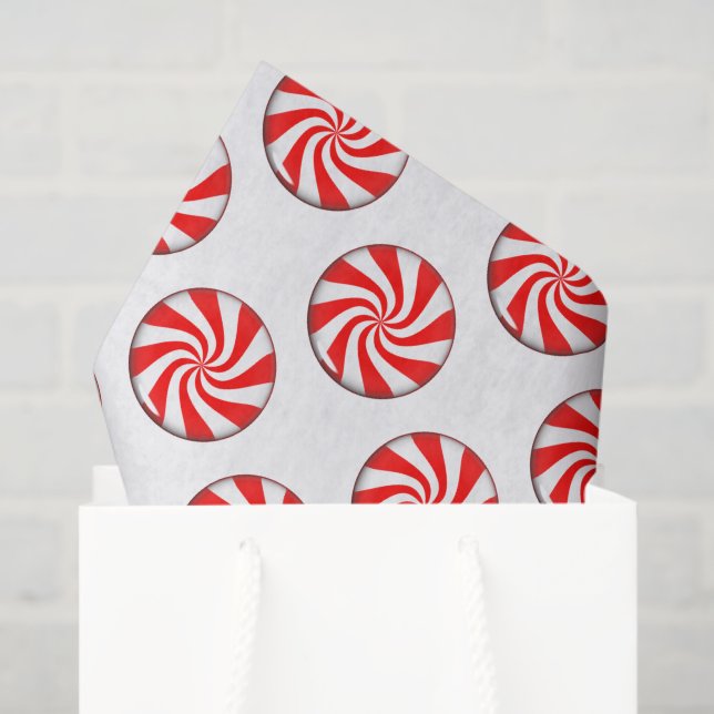 Papier Mousseline Bonbon à la menthe (Sac cadeau)