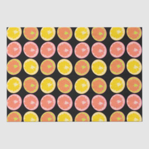 Papier Mousseline Bonbon Citron Motif Fruitier Anniversaire